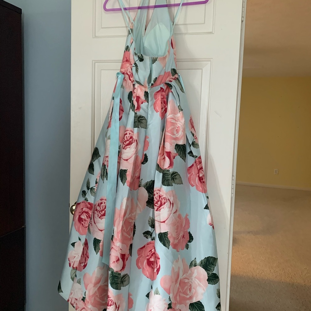 A beautiful floral prom dress OBO
